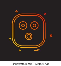 Sad Emoji icon design vector