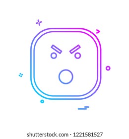 Sad Emoji icon design vector