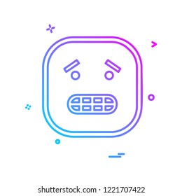Sad Emoji icon design vector