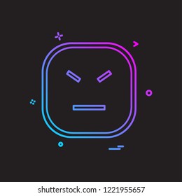 Sad emoji icon design vector