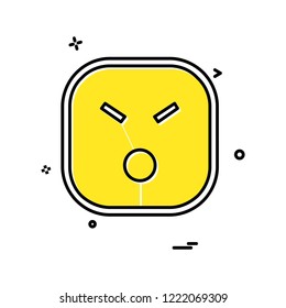 Sad Emoji icon design vector