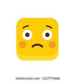 Sad Emoji icon design vector