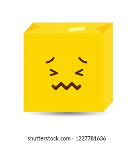 Sad Emoji icon design vector