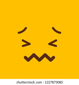 Sad Emoji icon design vector