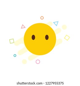 Sad Emoji icon design vector