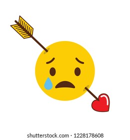 Sad Emoji icon design vector