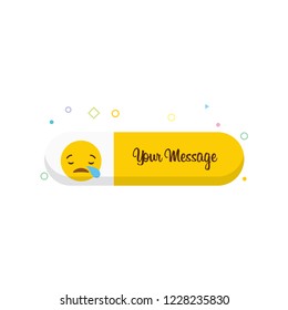 Sad Emoji icon design vector