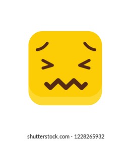 Sad Emoji icon design vector