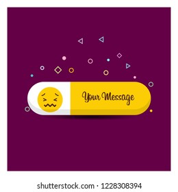 Sad Emoji icon design vector