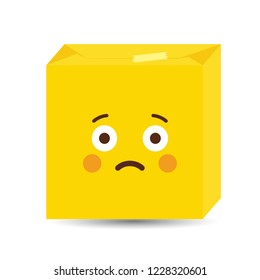 Sad Emoji icon design vector