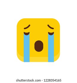 Sad Emoji icon design vector