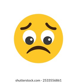 sad emoji icon vector illustration