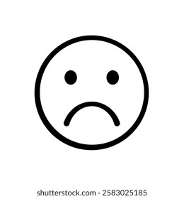  sad emoji - vector icon
