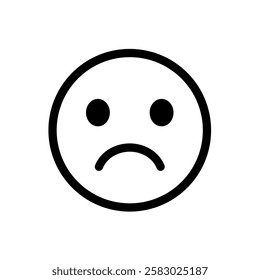  sad emoji - vector icon