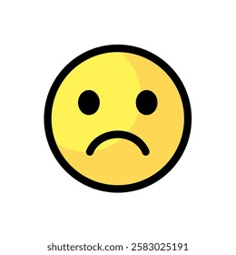  sad emoji - vector icon