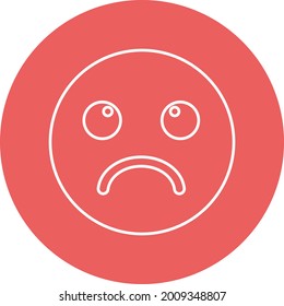 Sad emoji Vector icon that can easily modify or edit

