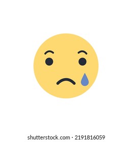 sad emoji vector illustration face