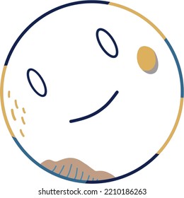 traurige Emoji-Vektorgrafik, perfekt für Elementdesign, soziale Medien usw.