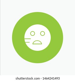 Sad, Emojis, School. Vector Icon Template background