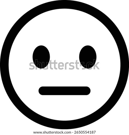 Sad emoticon emoji icon. Sad emoticon icon expression isolated on transparent background. Disappointment, unhappy, sadness emoticon with a downturned mouth vector illustration.