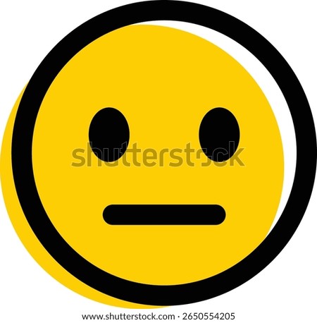 Sad emoticon emoji icon. Sad emoticon icon expression isolated on transparent background. Disappointment, unhappy, sadness emoticon with a downturned mouth vector illustration.