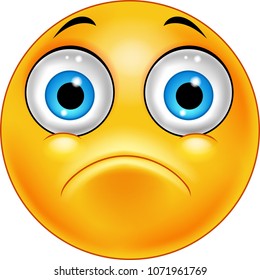 Sad emoticon face