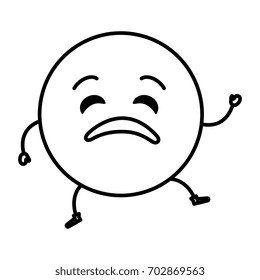 sad emoticon face character icon