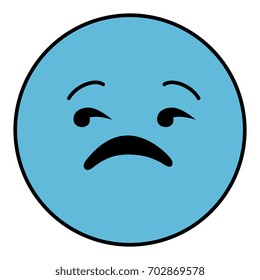 sad emoticon face character icon