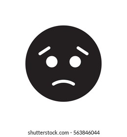 sad emoticon icon illustration isolated vector sign symbol