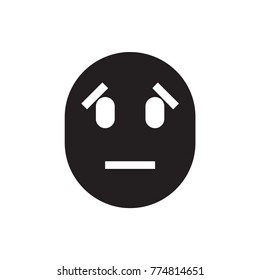 sad emoticon icon illustration isolated vector sign symbol