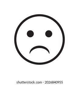  Sad emotion icon Vector Illustration