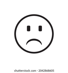  Sad emotion icon Vector Illustration