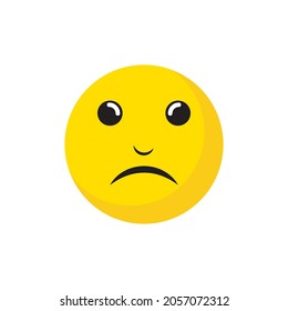 Sad Emotion Vector icon design illustration Template