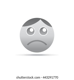 sad expression sign icon face