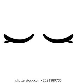 Sad eye cartoon design. Perfect for stickers, icons, logos, tattoos