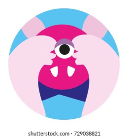 Sad eyes monster