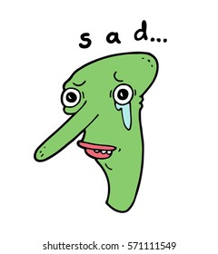 Sad face