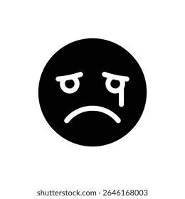 Sad Face with Drooping Eyelids Showing Weariness