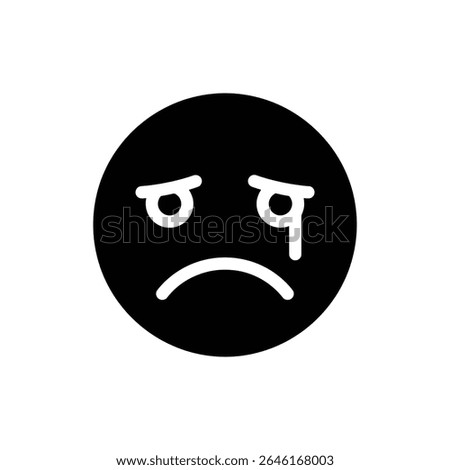 Sad Face with Drooping Eyelids Showing Weariness