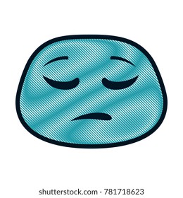 sad face emoji character