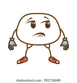 sad face emoji character