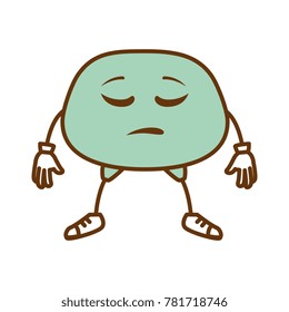 sad face emoji character