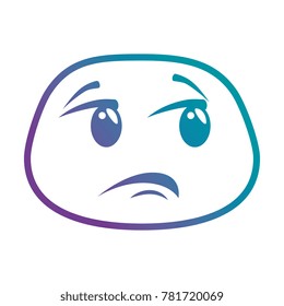sad face emoji character