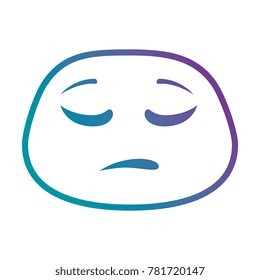 sad face emoji character