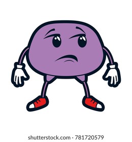 sad face emoji character