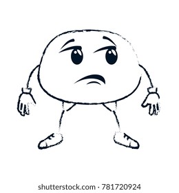 sad face emoji character