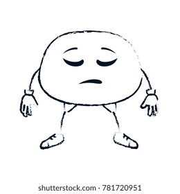 sad face emoji character