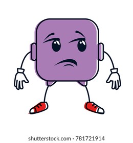 sad face emoji character