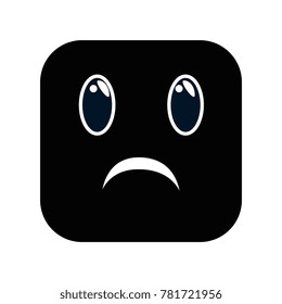 sad face emoji character