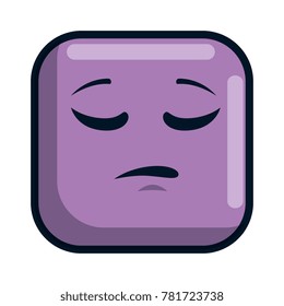 sad face emoji character